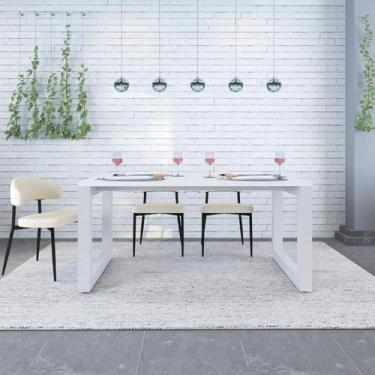 Imagem de Mesa de Jantar Bronx 160cm Est.Branca - Metalig