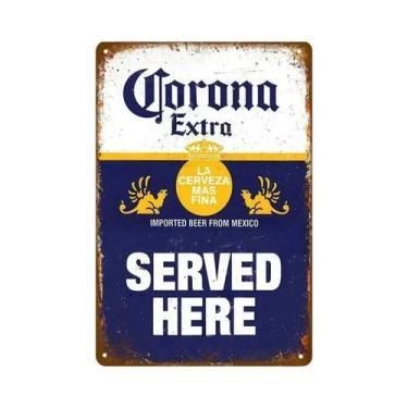 Imagem de Placa De Metal Vintage Retro Malibu Para Cerveja, Uísque E Vinho, Deco