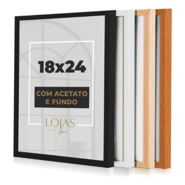 Imagem de Kit 10 Moldur 18x24cm Com Acetato Quadros Fotografia Poster Foto - Pre