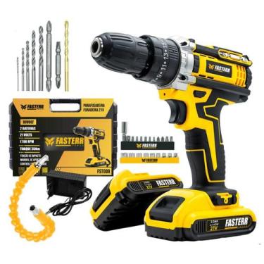 Imagem de Parafusadeira Furadeira De Impacto Profissional 21v Modelo FST009 2 Ba