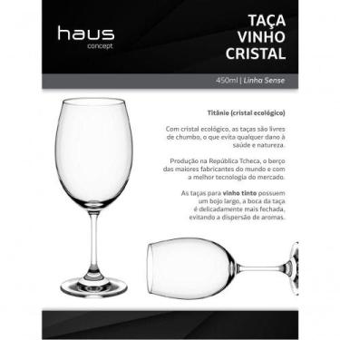 Imagem de Taça Avulsa Vinho Tinto Haus Concept 450ml Em Titânio (cristal Ecológi