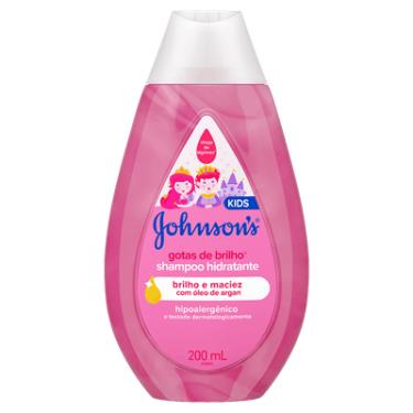 Imagem de Shampoo 200mL Johnson's Baby Gotas de Brilho Toque Aveludado