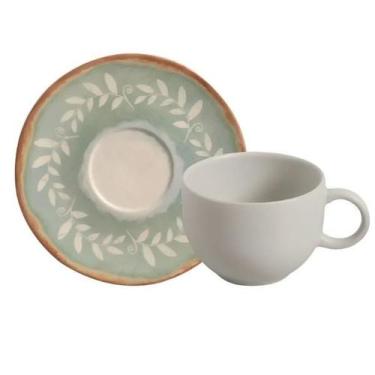 Imagem de Xícara De Chá Com Pires Coup Stoneware New Mediterrâneo 230ml Porto Br