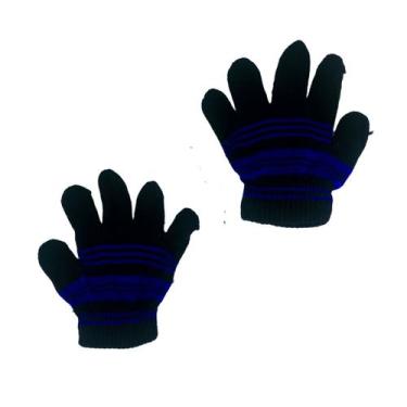 Imagem de Kit Com 5 Pares Luvas Frio Quentinhas Para Inverno Infantil Em Atacado