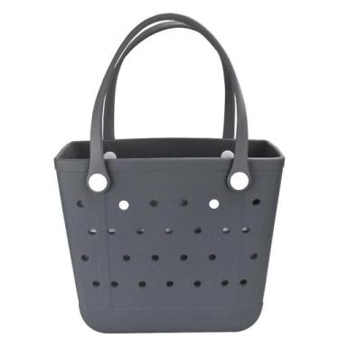 Imagem de Bolso de Playa Tote Impermeable Chokoter de Goma Lavable Gris
