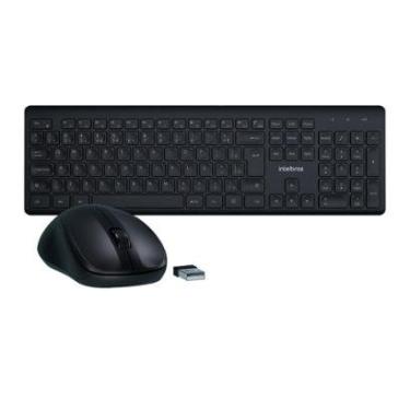 Imagem de Kit Teclado e Mouse Sem Fio Intelbras CSI50, 2.4GHz, ABNT2, Preto - 4294200-Unissex