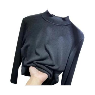 Imagem de Camiseta Térmica Feminina De Manga Longa Slim Fit, Camada Base Quente 