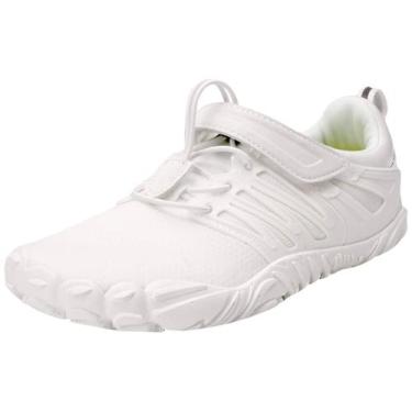 Imagem de Sapatos Joomra Trail Running Cross Trainer femininos tamanho 38 branco