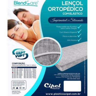 Imagem de Lençol com Elástico em Pvc Solteiro 0,08 Mm 190 X 90 X 23 Transparente