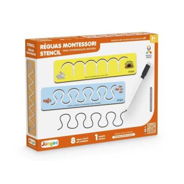 Imagem de Stencil Educativo Infantil Reguas Montessori - 372, 1