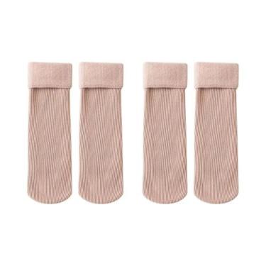 Imagem de Meias De Veludo Quentes De Inverno Para Meninos E Meninas, 2 Pares, Me