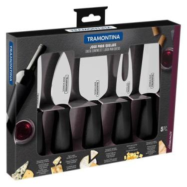 Imagem de Jogo para queijos Tramontina Harmoniza preto 5 peças 23498019