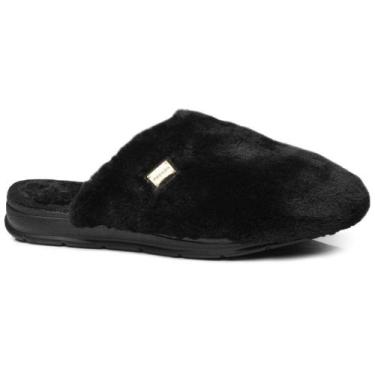 Imagem de Pantufa Feminina Pegada Atoalhada Preta - 2660, 35, Preto
