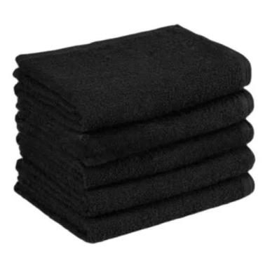 Imagem de Toalha De Rosto Preta Luxo Maciez Extra Para Banheiro - GBGSTORE