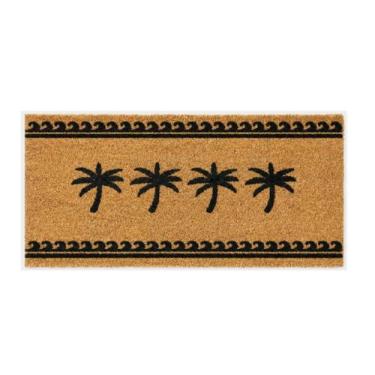 Imagem de Capacho Retangular Fibra De Coco Base PVC 70x33cm - Komeco Coqueiros -
