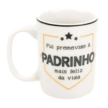 Imagem de Canequinha Com Fio Preto Promovido A Padrinho - Papelote