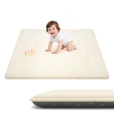 Imagem de Tapete de Atividades para Bebê ACOMOPACK Espuma de Memória 3,3 cm Bege