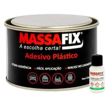 Imagem de Massa Plástica 400g Preta Com Catalizador Massafix