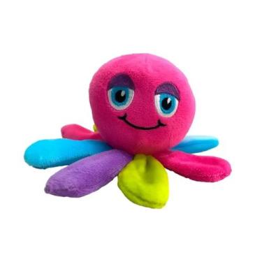 Imagem de Brinquedo Pet Para Cachorro  Pelúcia Polvo Colorido 16CM - Napi