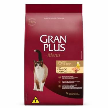 Imagem de GP Menu Gato Sênior Castrado Ração Premium Seca 3kg Nutrição Completa 