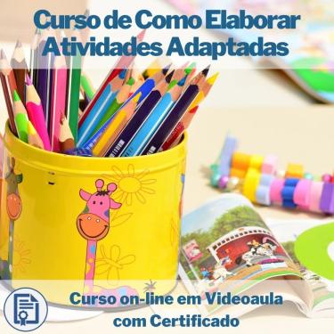 Imagem de Curso on-line em videoaula de Como Elaborar Atividades Adaptadas com Certificado