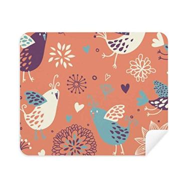 Imagem de Pano de limpeza de tinta flor laranja limpador de tela 2 peças tecido de camurça