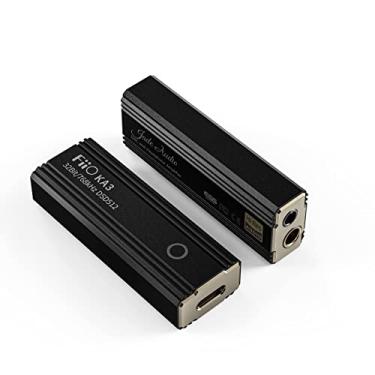 Imagem de Amplificador de fone de ouvido FiiO JadeAudio KA3 minúsculo USB DAC de alta resolução suporta 32 bits/768 kHz e saídas de fone de ouvido DSD512 3,5 mm/4,4 mm para smartphones/laptop/PC/players