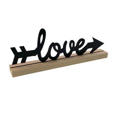 Imagem de Enfeite De Mesa Palavra Love Letreiro P/ Decoração Quarto Sala Rack Painel