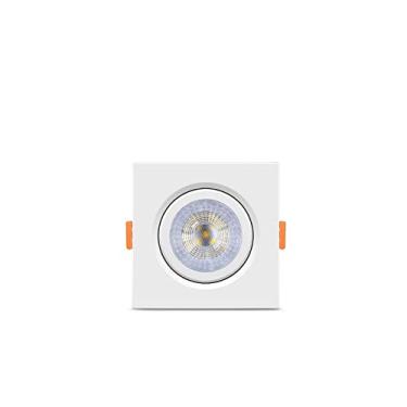 Imagem de KIT 5 SPOT LED ELGIN LUMINÁRIA MR16 5W 6,500K DIRECIONÁVEL QUADRADO Cor: Branco Bivolt