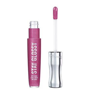 Imagem de Rimmel Brilho labial Stay Glossy 6HR, Ranhura de uva, 0,5 Fl Oz (pacote com 1)