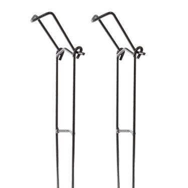 Imagem de Kit 2 Suportes Secretária Espera para Vara de Pesca Dobrável Reforçado 50cm