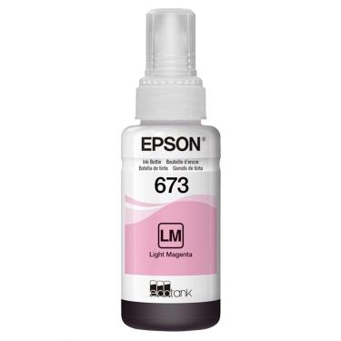 Imagem de Garrafa de Tinta Epson EcoTank 673 T673320 Magenta Claro para L800, L805, L850, L1800