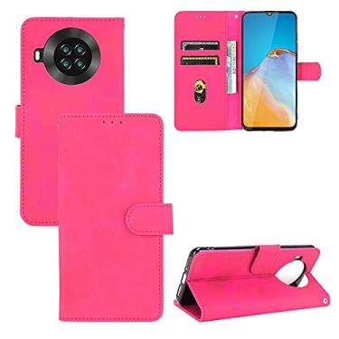 Imagem de For CUBOT Note 20 Solid Color Skin Feel Magnetic Buckle Horizontal Flip Texture PU Leather Case with Holder & Card Slots & Wallet