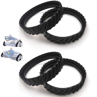 Imagem de AR-PRO (4 pistas R0526100 substituição de pista exata para limpador de piscina Baracuda MX8/MX6 no solo/feito de borracha premium resistente - melhorando o ciclo de vida das peças em 50%