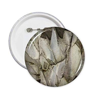 Imagem de Emblema com textura de pedra extravagante com rachaduras, broches, emblema, acessórios, decoração 5 peças