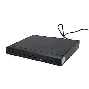 Imagem de CD DVD Player, Controle Remoto Mini Leitor de DVD Integrado PAL NTSC Interface USB 2.0 Progressive Scan Plug and Play Multifuncional para Home TV (plugue americano)