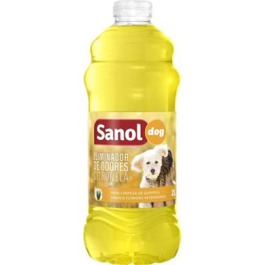 Imagem de Desinfetante Eliminador Odores Citronela Cães Sanol Dog 2L