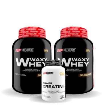 Imagem de Kit 2x Waxy Whey 2kg + Power Creatina 100g - Bodybuilders (Morango)