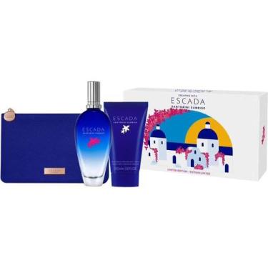 Imagem de Perfume Kit Escada Santorini Sunrise Limited Edt 100ml Body Creme 150M