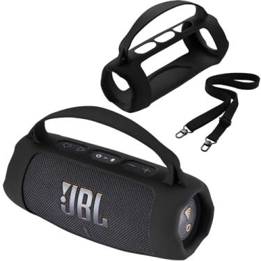 Imagem de Capa de silicone compatível com alto-falante Bluetooth sem fio Charge 5 Wi-Fi, capa protetora para transporte de viagem com alça de ombro, para alto-falante Charge 5/1954