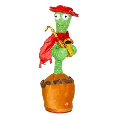 Imagem de Cacto Dançante Musical Falante Dança Repete Brinquedo USB (Saxofone)
