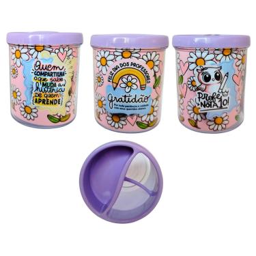 Imagem de Organizador Porta Lápis Divisória Acrílico Professores UN