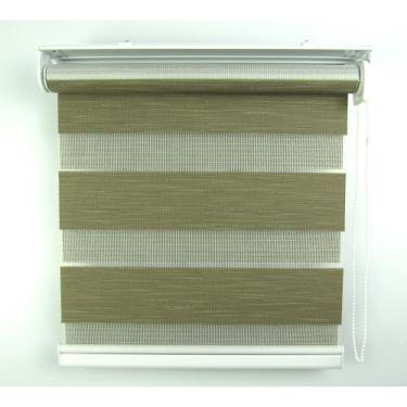 Imagem de Persiana double vision marrom L 1,80 x 1,50 A - Crisdan