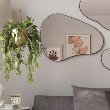 Imagem de Espelho Painel Decorativo Formato Orgânico Dalla Costa 79 cm - Dalla C