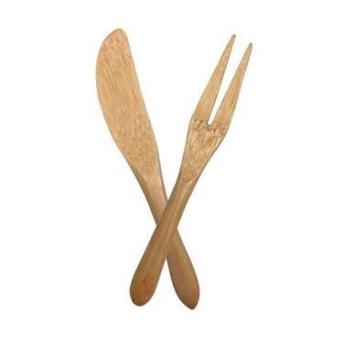 Imagem de Conjunto de 12 Mini Talheres de Bambu - Oikos, U, NATURAL