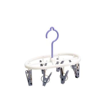Imagem de Mini varal com 8 prendedores de plástico - Simplo, U, LILÁS