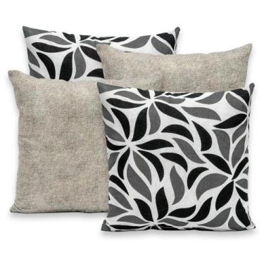 Imagem de kit 4 Capas de Almofadas 40x40cm Decorativa Estampadas  Gorgurinho - B