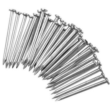 Imagem de Prego de Aço 18x27 Polido Com Cabeça Cartela 100 Unidades Temperado Ni