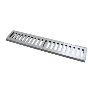 Imagem de Ralo Grelha Linear com Caixilho em Alumínio Polido 15x50cm - G.D.A. IN