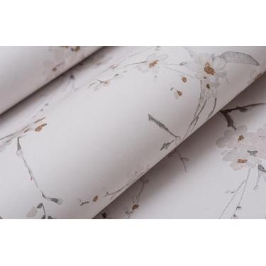 Imagem de Papel de Parede Texturizado Floral Metalizado - PP403-1 - Dero Decor, 